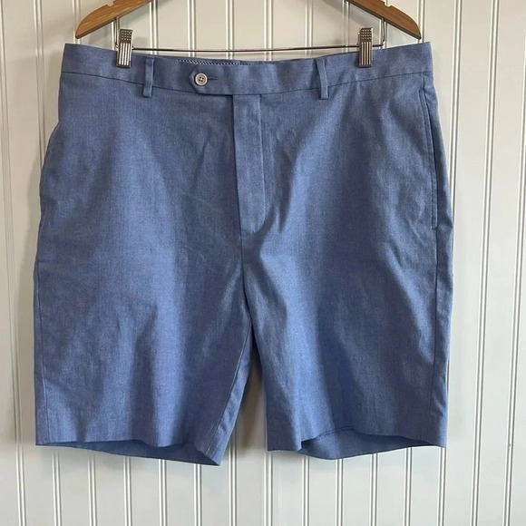Daniel Cremieux signature collection men's shorts golf flat front blue - Picture 1 of 9
